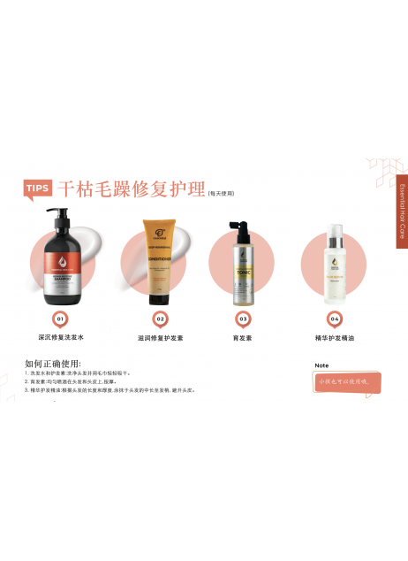Essential【Repair Restore Shampoo 500ml】【商家1-3天發貨】
